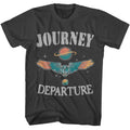Smoke gray Journey t-shirt featuring Journey Departure 1980 album design