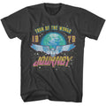 Smoke gray Journey t-shirt featuring Journey Tour Of The World design
