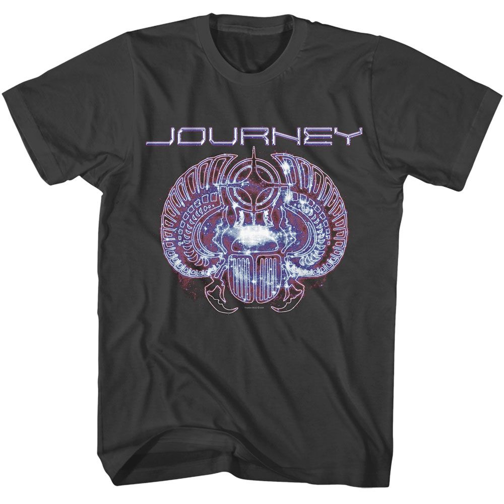 Smoke gray Journey t-shirt featuring Journey Space design