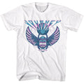 White Journey t-shirt featuring Journey 3 Color Scarab design
