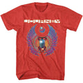 Red heather Journey t-shirt featuring Journey Scarab And Orb design