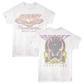 White Journey t-shirt featuring Journey Frontiers World Tour design (front and back)