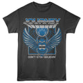 Smoke gray Journey t-shirt featuring Journey 3D Text Scarab design