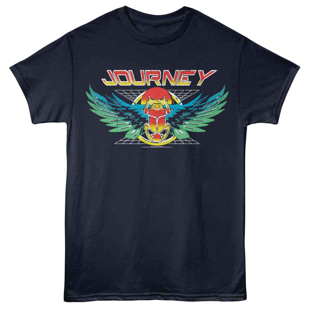 Navy Journey t-shirt featuring Journey Scarab Grid design