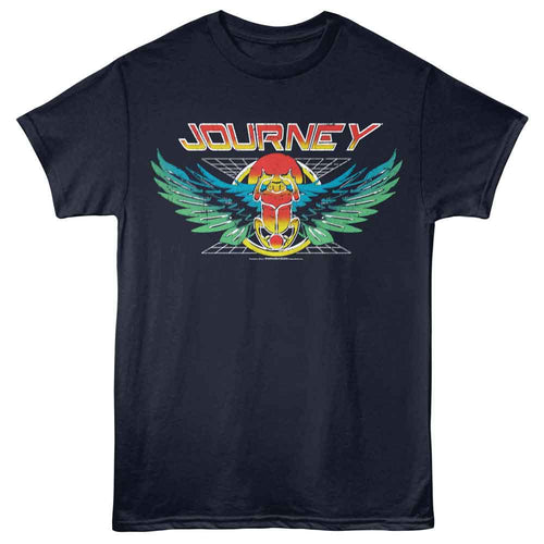 Navy Journey t-shirt featuring Journey Scarab Grid design
