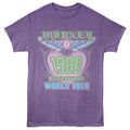 Purple heather Journey t-shirt featuring Journey Departure World Tour design