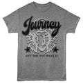 Graphite heather Journey t-shirt featuring Journey Any Way You Want It design