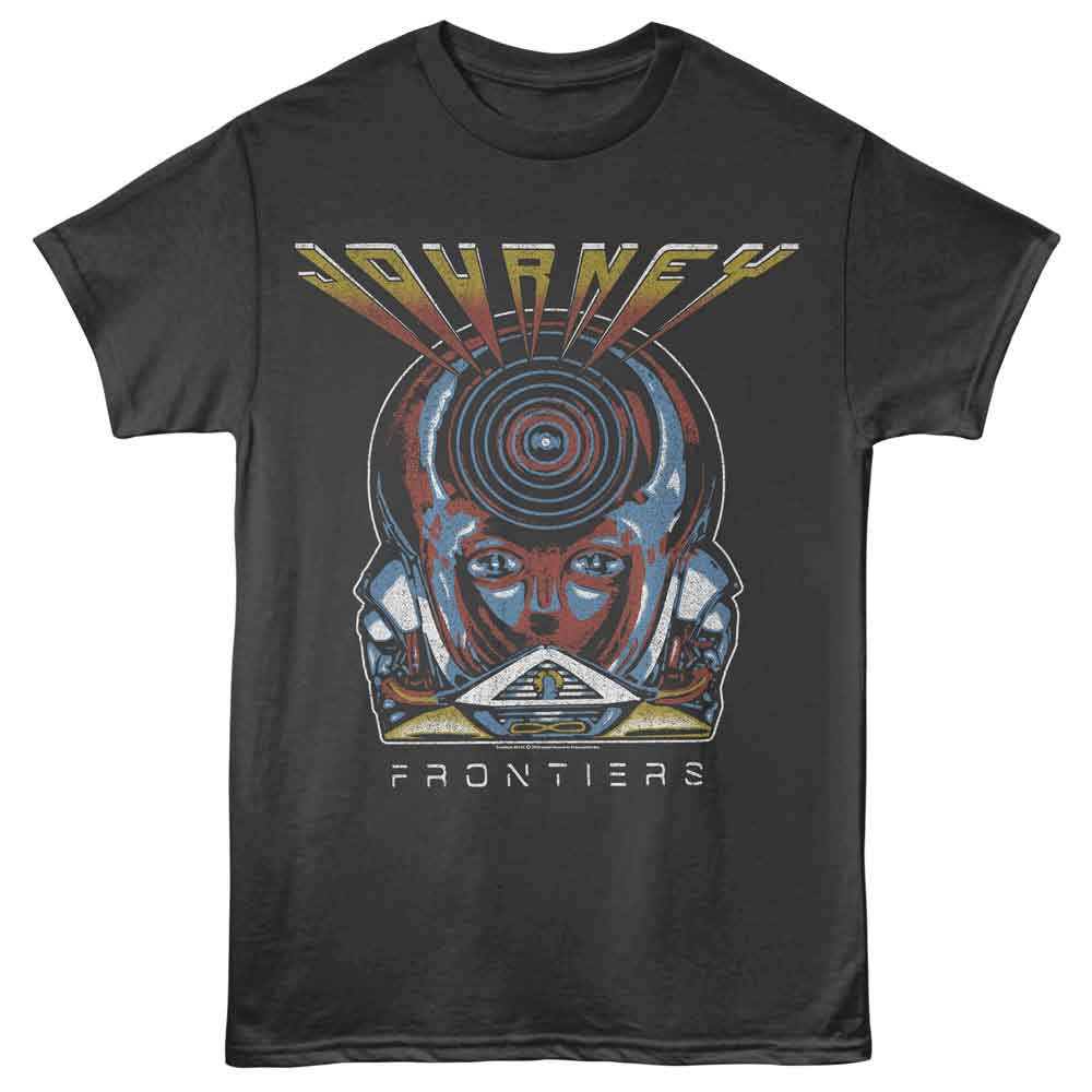 Smoke gray Journey t-shirt featuring Journey Frontiers 1983 album design