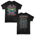 Black Journey t-shirt featuring Journey 79 Tour Locals design (front and back)