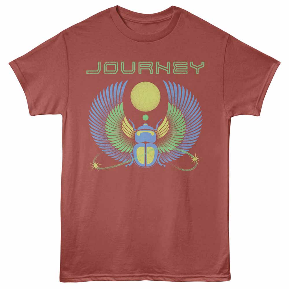 Terracotta Journey t-shirt featuring a Scarab design