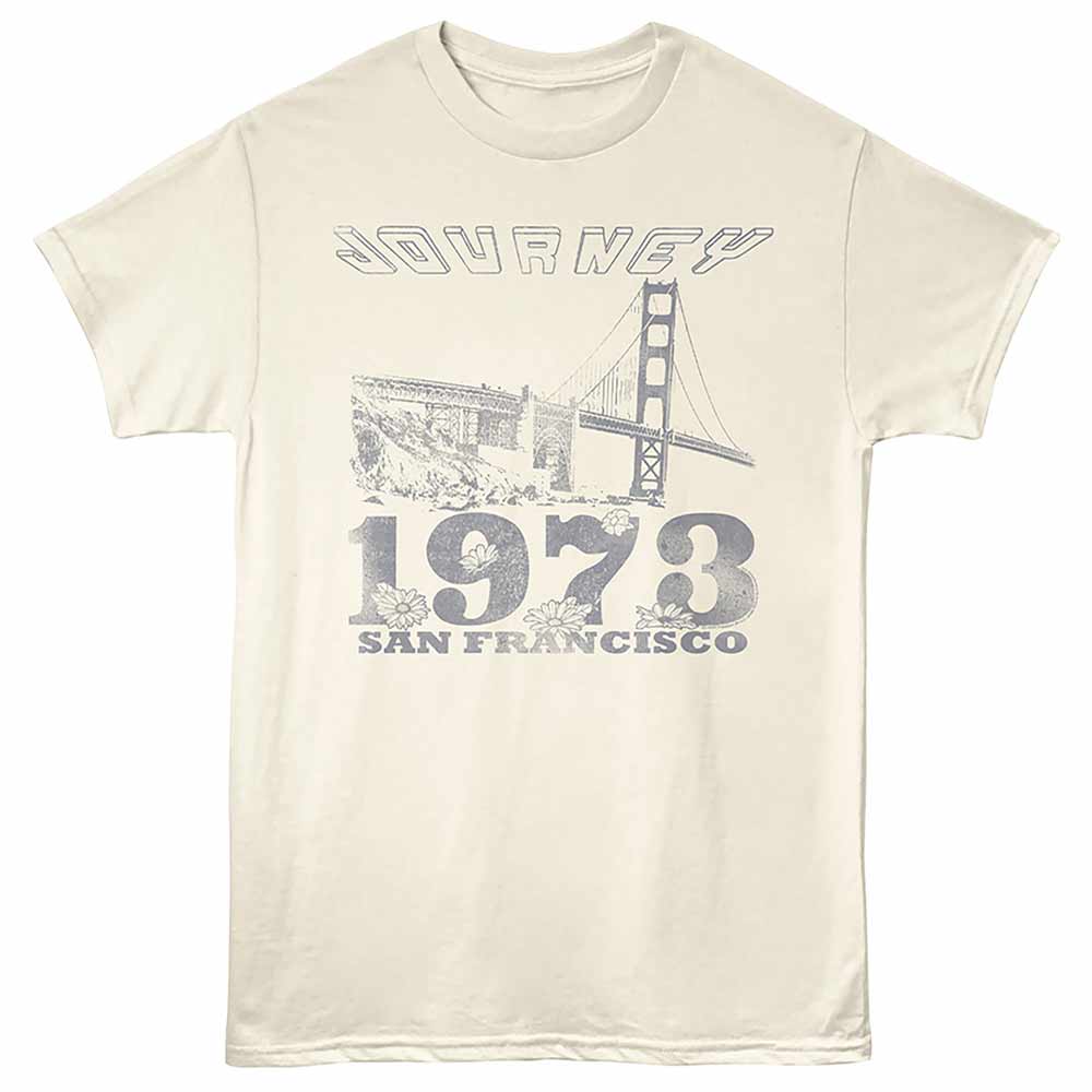 Natural Journey t-shirt featuring a San Francisco 1973 Golden Gate design
