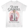 White Juan Gabriel t-shirt featuring Juan Gabriel Ciudades Mexico design