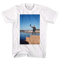 White John Wayne t-shirt featuring John Wayne Livin' On The Edge design