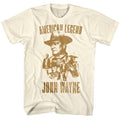 Natural John Wayne t-shirt featuring John Wayne name design