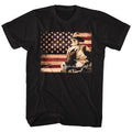Black John Wayne t-shirt featuring John Wayne Tin Sign design
