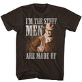Dark chocolate John Wayne t-shirt featuring John Wayne The Stuff design