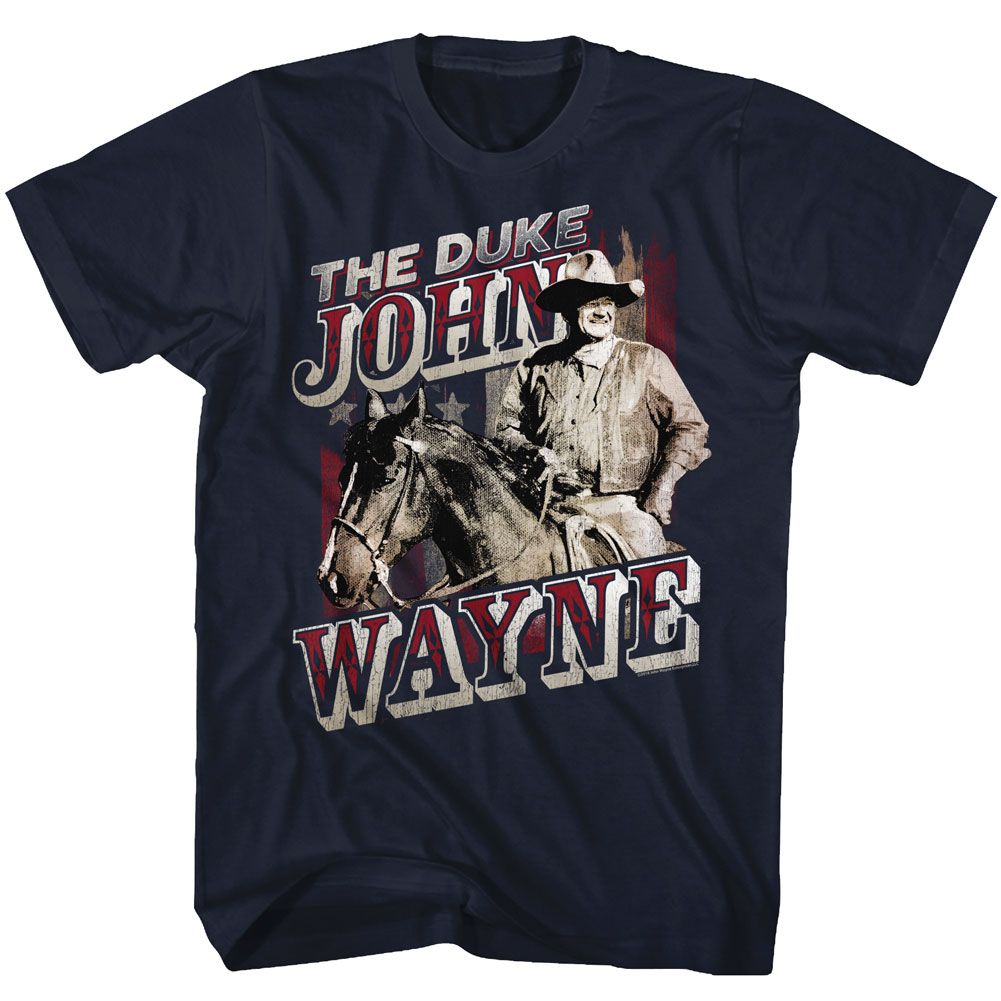 Navy John Wayne t-shirt featuring John Wayne The Duke design