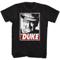 Black John Wayne t-shirt featuring John Wayne Tha Duke design