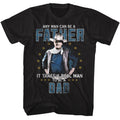 Black John Wayne t-shirt featuring John Wayne Real Man To Be A Dad design