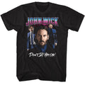 Black John Wick t-shirt featuring John Wick Shiny Lighting design