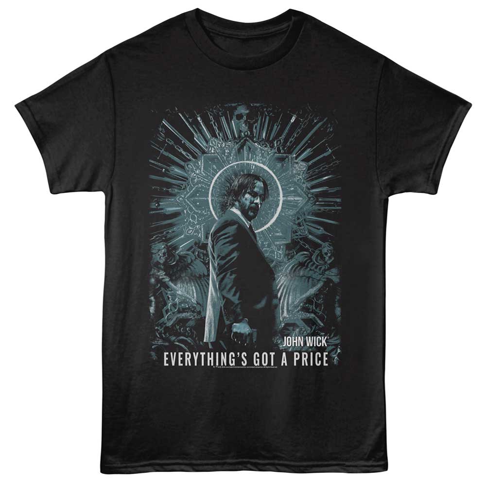 Black John Wick t-shirt featuring John Wick EGAP design