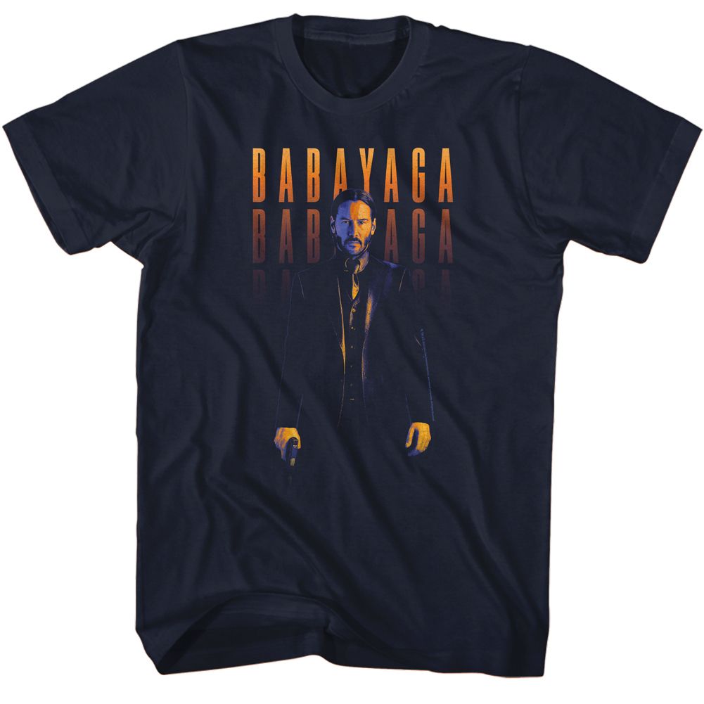 Navy John Wick t-shirt featuring John Wick Baba Yaga design