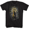 Black John Wick t-shirt featuring John Wick Golden Highlights Halo design