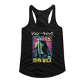 John Wick Ladies Racerback - Neon Manga