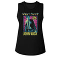 John Wick Ladies Muscle Tank - Neon Manga