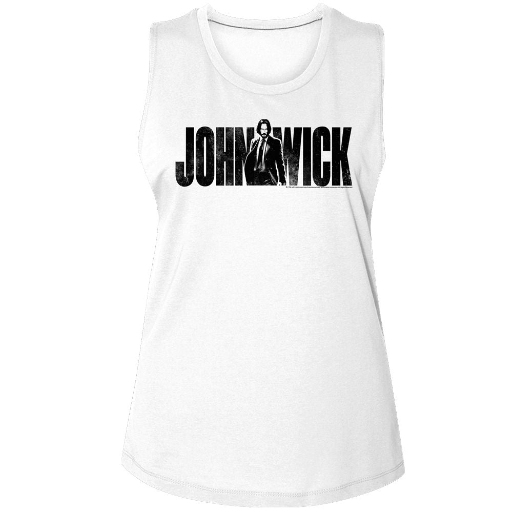 John Wick Ladies Muscle Tank - With Name