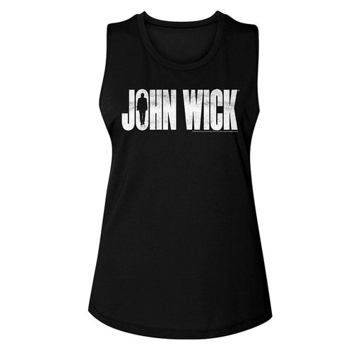 John Wick Ladies Muscle Tank - Silhouette