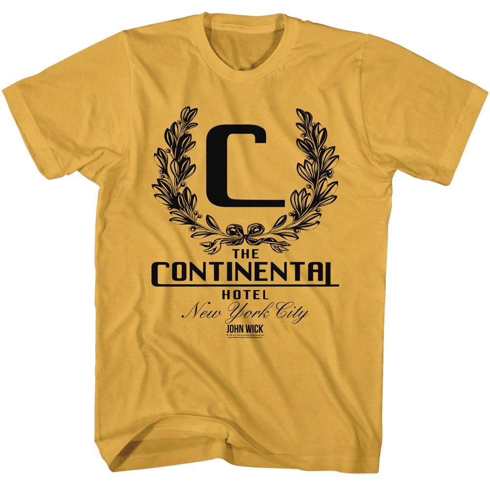 Ginger John Wick t-shirt featuring John Wick Continental NYC Dark design