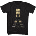 Black John Wick t-shirt featuring John Wick Stained Glass Window design