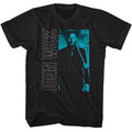 Black John Wick t-shirt featuring John Wick Vertical Text Rectangle 2 design