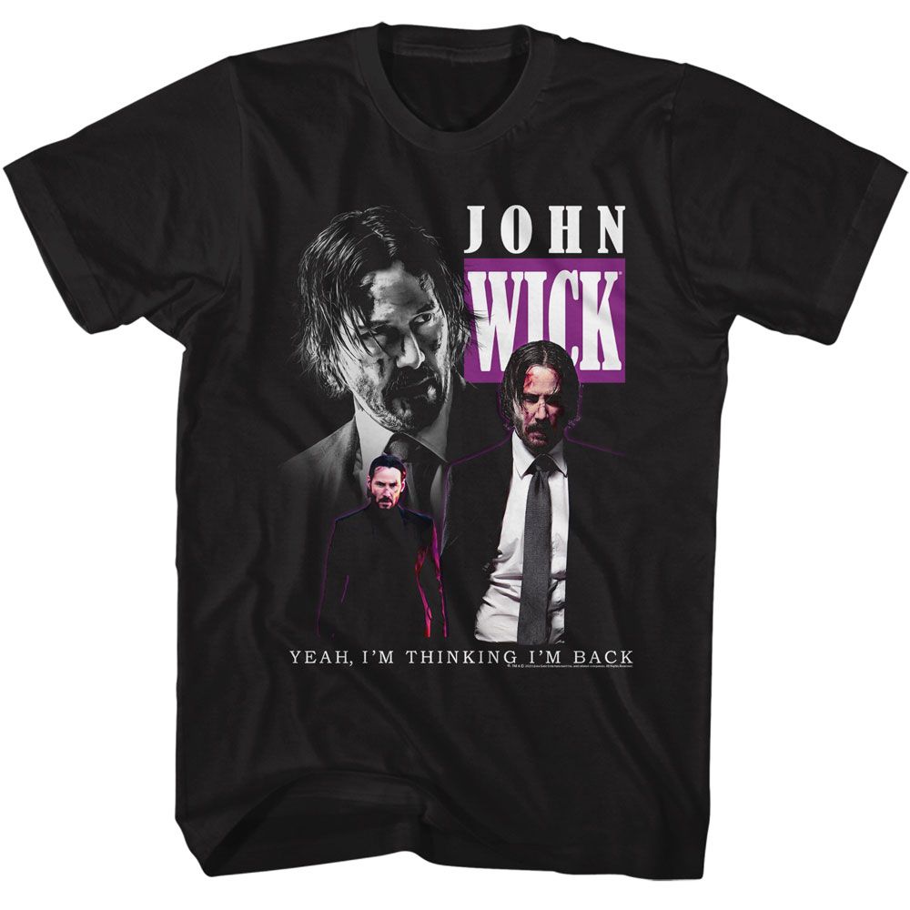 Black John Wick t-shirt featuring John Wick Triple Wick design