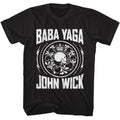 Black John Wick t-shirt featuring John Wick Baba Yaga Coin design