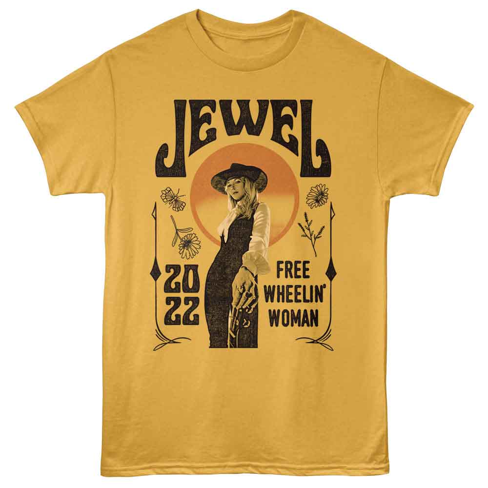 Ginger Jewel t-shirt featuring Jewel Freewheelin' Vintage design