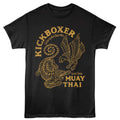 Black Kickboxer t-shirt featuring Kickboxer Tiger Eagle 2 design