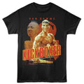 Black Kickboxer t-shirt featuring Kickboxer Poster Large Text design