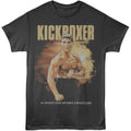 Smoke gray Kickboxer t-shirt featuring Kickboxer Sunset Background design
