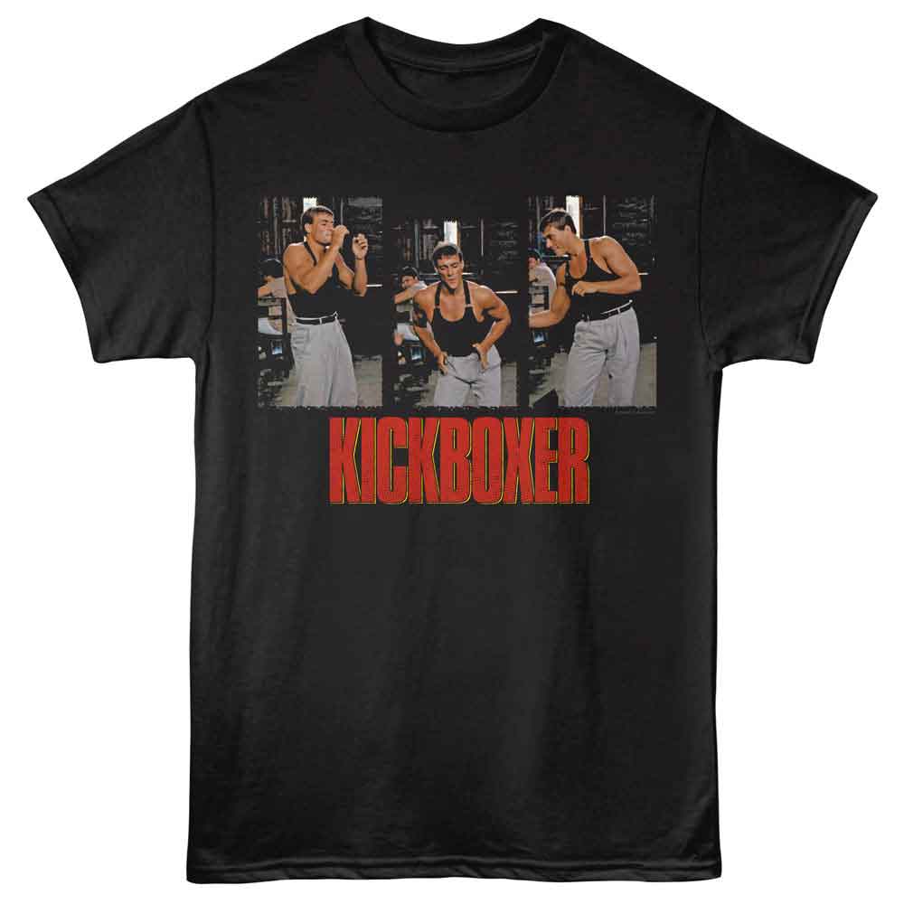 Black Kickboxer t-shirt featuring Kickboxer Dance Scene design