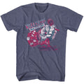 Indigo Heather Killer Klowns from Outer Space t-shirt featuring a Squeeze design