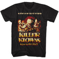 Black Killer Klowns from Outer Space t-shirt featuring Killer Klowns from Outer Space logo design