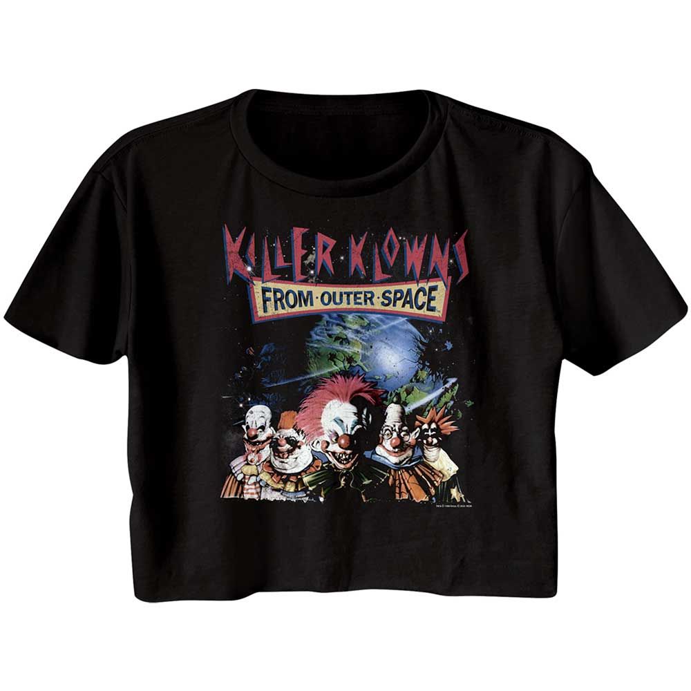 Killer Klowns from Outer Space Ladies Crop Top - Klowns In Space