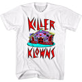White Killer Klowns from Outer Space t-shirt featuring Killer Klowns Crazy House design