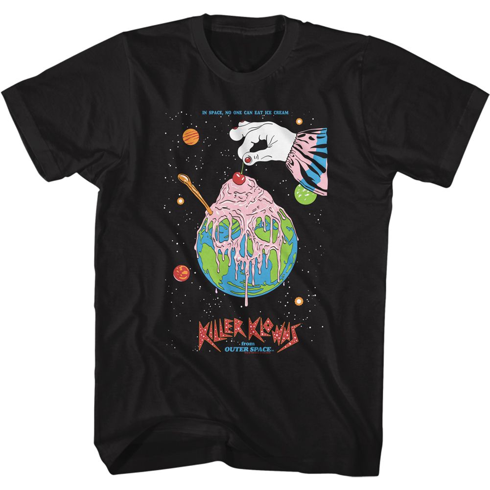 Black Killer Klowns from Outer Space t-shirt featuring Killer Klowns Cherry Top design