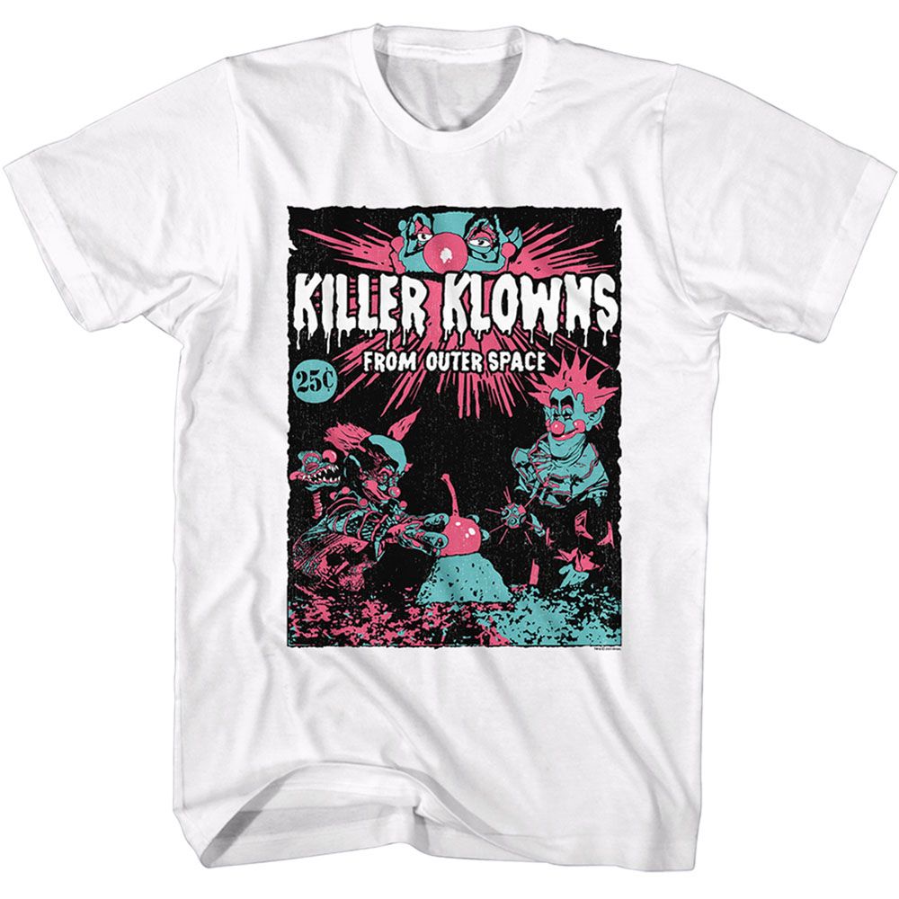 White Killer Klowns from Outer Space t-shirt featuring Killer Klowns Killer Komic design