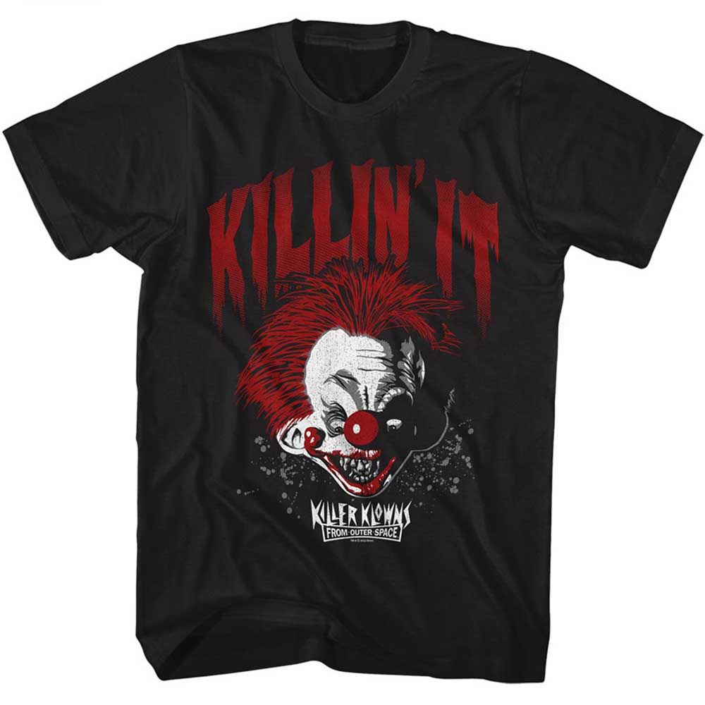 Black Killer Klowns from Outer Space t-shirt featuring Killer Klowns Killin' It design