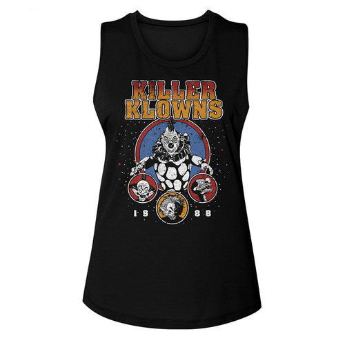 Killer Klowns from Outer Space Ladies Muscle Tank - Killer Klowns 1988