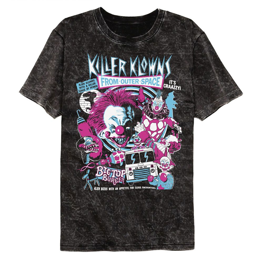 Killer Klowns from Outer Space Mineral Wash T-Shirt - Crazy Bunch